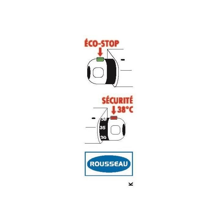 ROUSSEAU Robinet mitigeur thermostatique baignoire et douche Volga 2