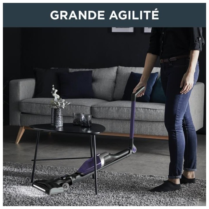 ROWENTA RH1238WO Aspirateur balai sans fil, Tube flexible, Compact, To