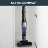 ROWENTA RH1238WO Aspirateur balai sans fil, Tube flexible, Compact, Tous types de surface, Autonomie 40 min, X-Trem, Noir/violet