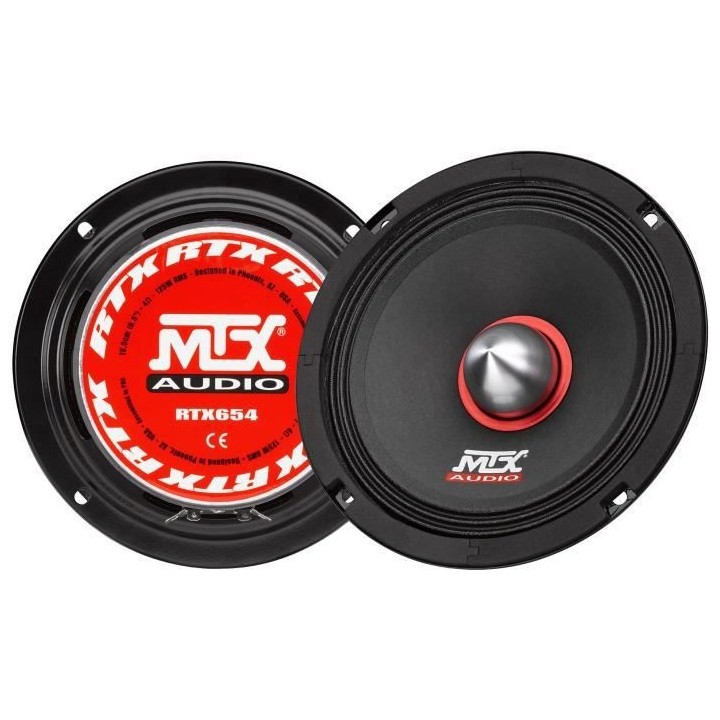 MTX RTX654 Médium a haute efficacité 16,5cm 125W RMS 4O (vendu a la