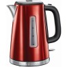 RUSSELL HOBBS 23210-70 Bouilloire Electrique 1.7L Luna, Ébullition Rapide, Niveau Eau Visible, Ouverture Facile - Rouge