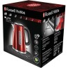 RUSSELL HOBBS 23210-70 Bouilloire Electrique 1.7L Luna, Ébullition Rapide, Niveau Eau Visible, Ouverture Facile - Rouge