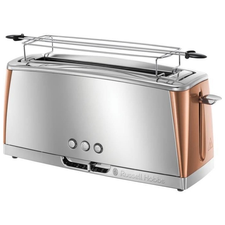 RUSSELL HOBBS 24310-56 Toaster Grille-Pain Luna, Spécial Baguette, Cu