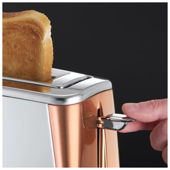 RUSSELL HOBBS 24310-56 Toaster Grille-Pain Luna, Spécial Baguette, Cu