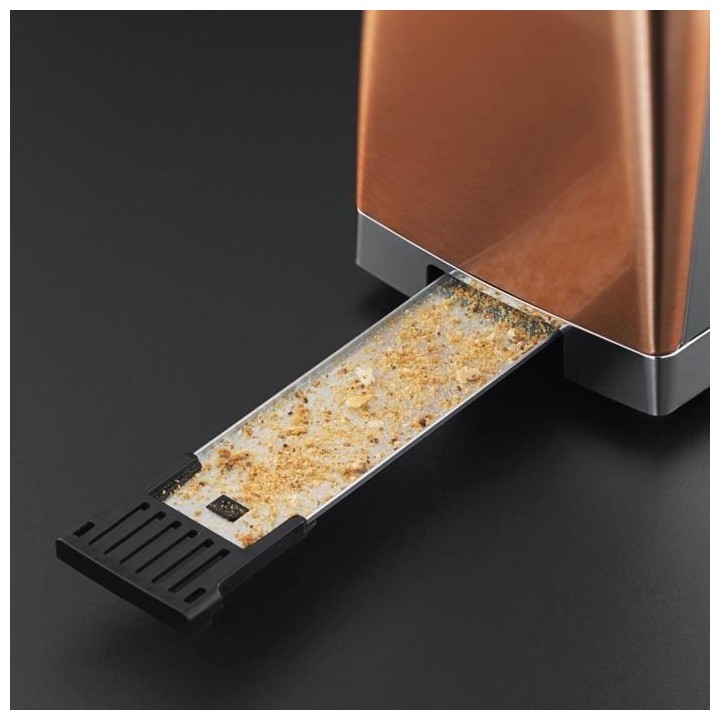 RUSSELL HOBBS 24310-56 Toaster Grille-Pain Luna, Spécial Baguette, Cu