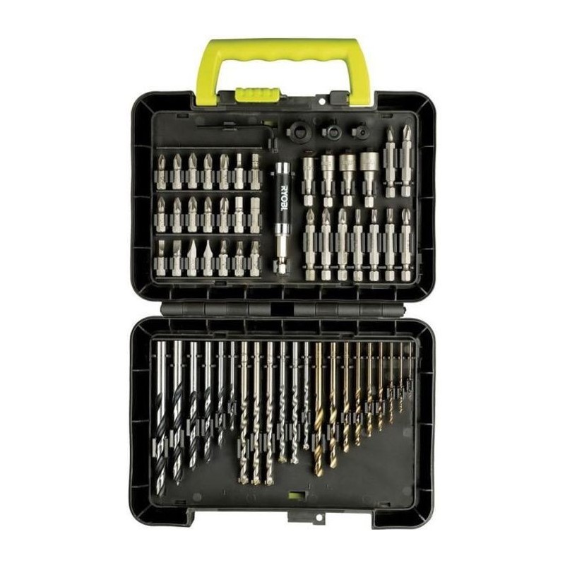 Coffret RYOBI 60 accessoires - perçage et vissage RAK60DDF