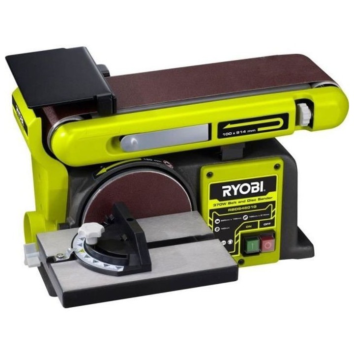 Ponceuse a bande et a disque stationnaire RYOBI 370W RBDS4601G