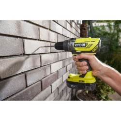 RYOBI One+ Duo perceuse a percussion + visseuse a chocs sans fil 18V - R18PDID2-252S - batteries 2 et 5 Ah - sac de rangement