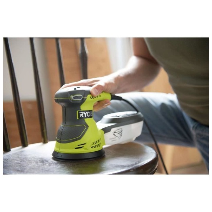 Ponceuse excentrique électrique RYOBI 300W 125mm - sac de transport -