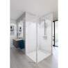 AURYS Paroi de douche en kit BALEARES CLAIRE - Verre Timeless 8 mm trempé by Saint-Gobain - L.120 cm x H.198 cm