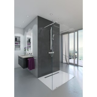 AURYS Paroi de douche en kit BALTIQUE CLAIRE - Verre Timeless 8 mm tre