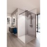 AURYS Paroi de douche en kit BALEARES GREY - Verre Timeless 8 mm trempé by Saint-Gobain - L.100 cm x H.198 cm