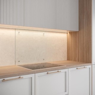 Saint-Gobain Fond de hotte en verre TRANSPARENT 70X60