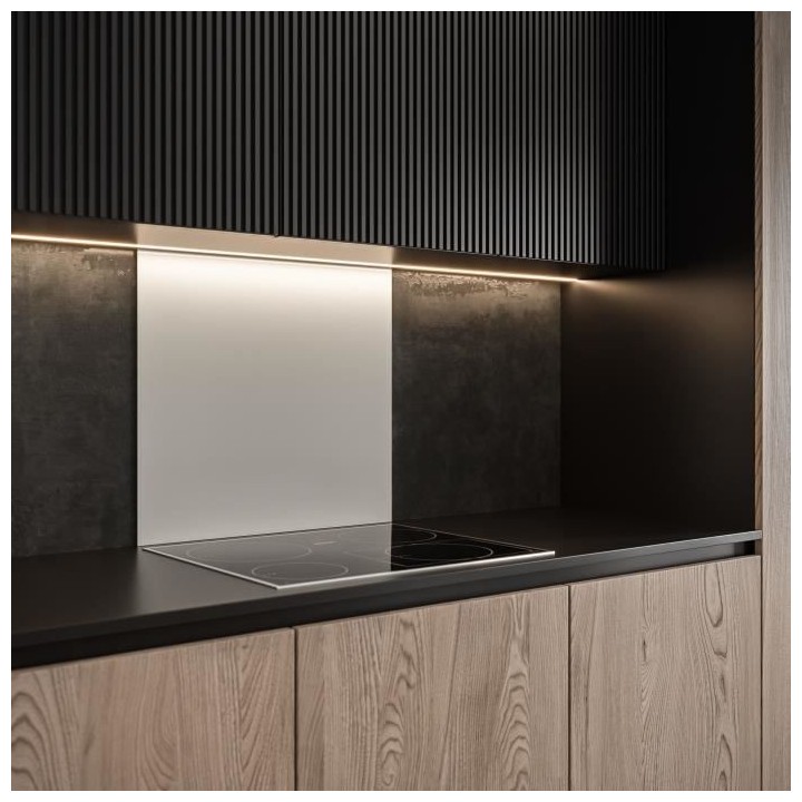 Saint-Gobain Fond de hotte en verre EMAILLE Blanc 70X60