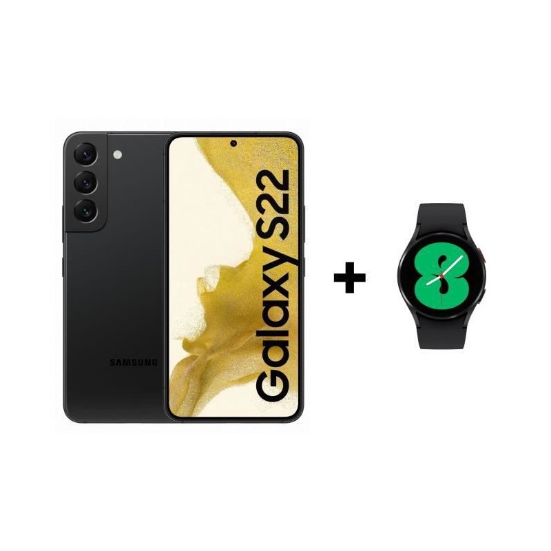 SAMSUNG Galaxy S22 128Go noir + Galaxy Watch4 40mm