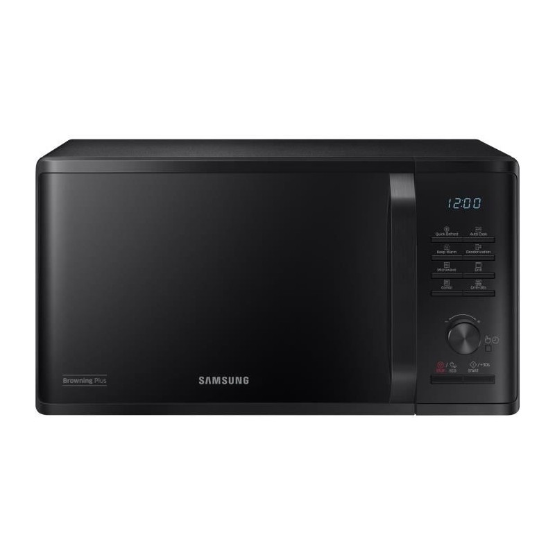 Micro-ondes Gril 23l - SAMSUNG - MG23K3515CK - Noir - Contrôle électronique + Bouton - Fonction maintien au chaud