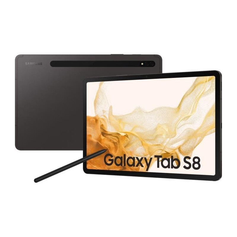 Tablette Tactile - SAMSUNG - Galaxy Tab S8 - 11 - RAM 8Go - 256 Go - Anthracite - Wifi - S Pen inclus