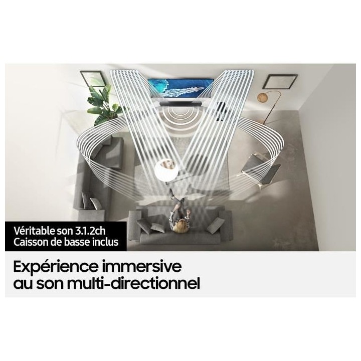 SAMSUNG - Barre de son HW-Q600B 3.1.2ch +Accoustic Beam + Dolby Atmos