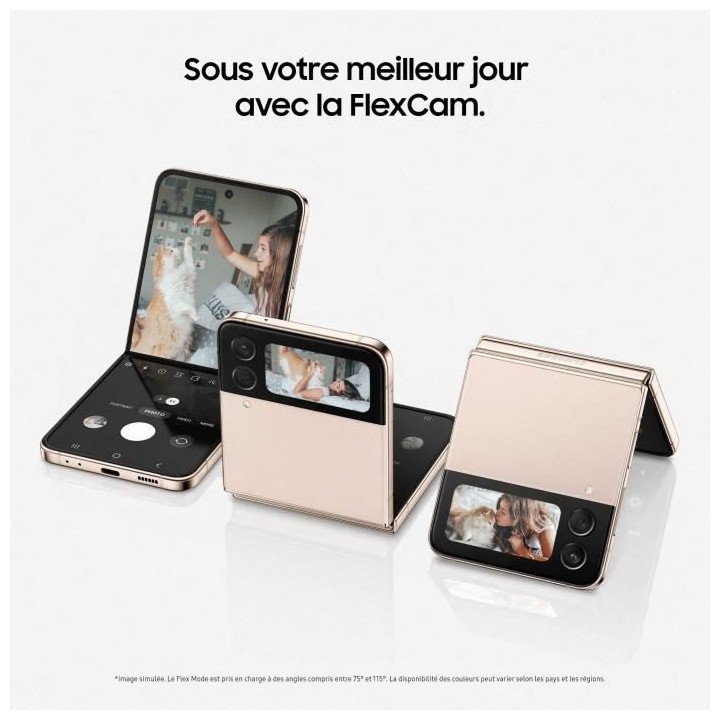 SAMSUNG Galaxy Z Flip4 128Go 5G Or Rose
