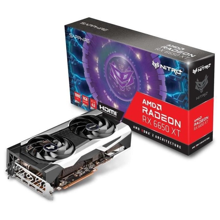 SAPPHIRE - AMD Radeon - Carte Graphique - RX 6650 XT - NITRO+ GAMING O