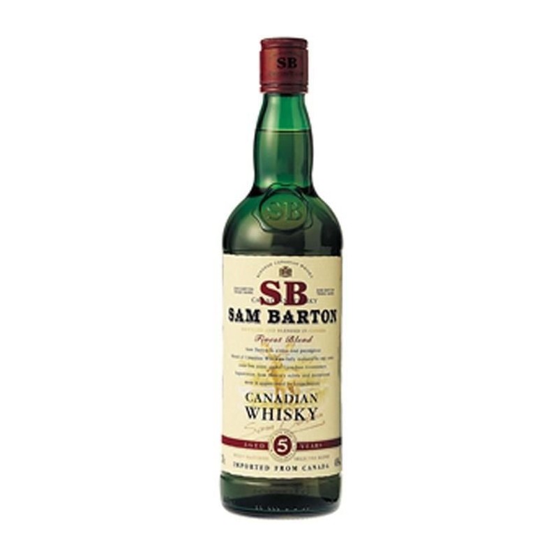 Sam Barton - 5 ans - Whisky Canadien - 40% - 100 cl