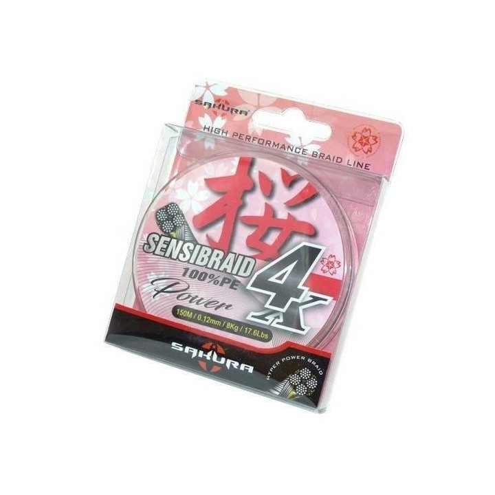 SAKURA Tresse Sensibraid - 7 kg - 300 m - Vert