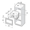 Micro ondes Encastrable monofonction - SAUTER SMS4340B - Noir - l 59,2 x H 39 x P 34,3 cm - 26 L - 900 W