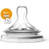 PHILIPS AVENT SCF044/27 Lot de 2 tétines Natural - 6 mois et plus - Débit rapide