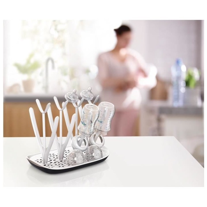 PHILIPS AVENT SCF149/00 Egouttoir a biberons blanc et gris