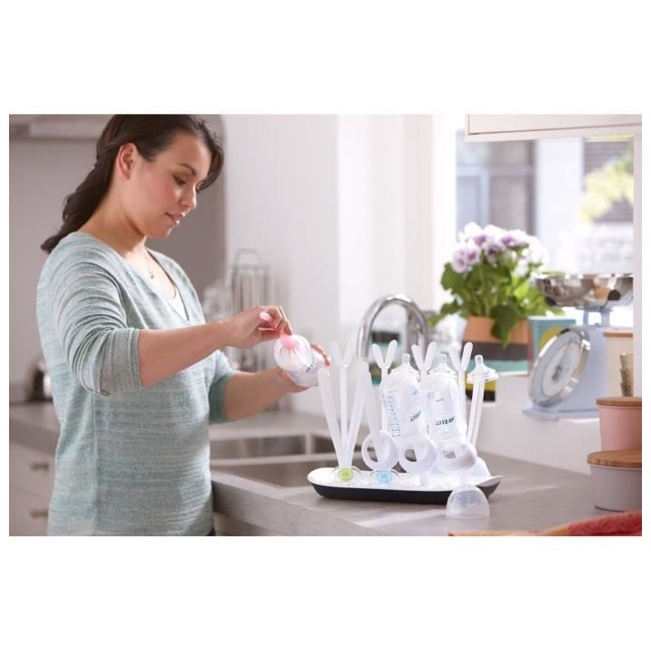 PHILIPS AVENT SCF149/00 Egouttoir a biberons blanc et gris