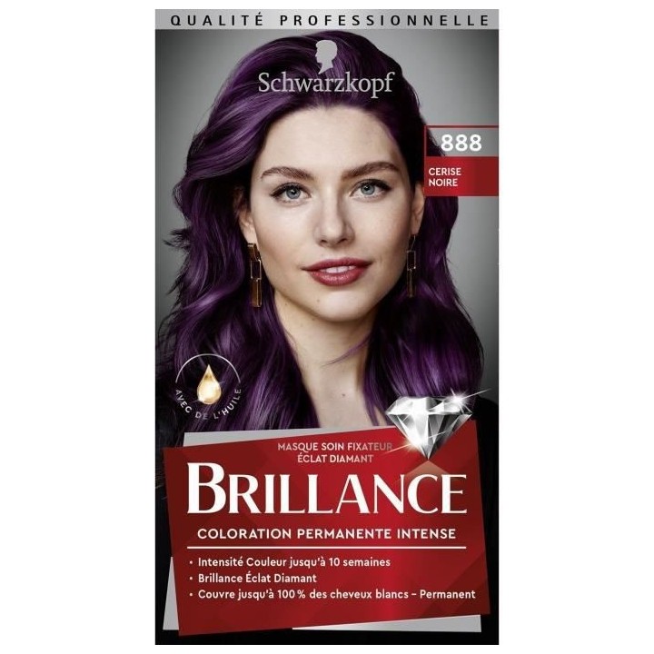 SCHWARZKOPF Brillance - Coloration Cheveux permanente intense - Eclat