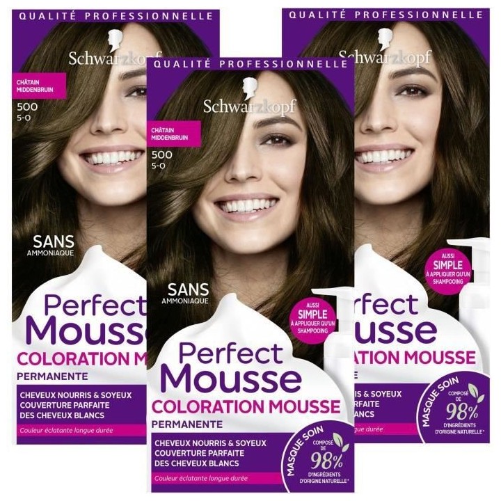 SCHWARZKOPF Perfect Mousse - Coloration Cheveux - Mousse permanente sa