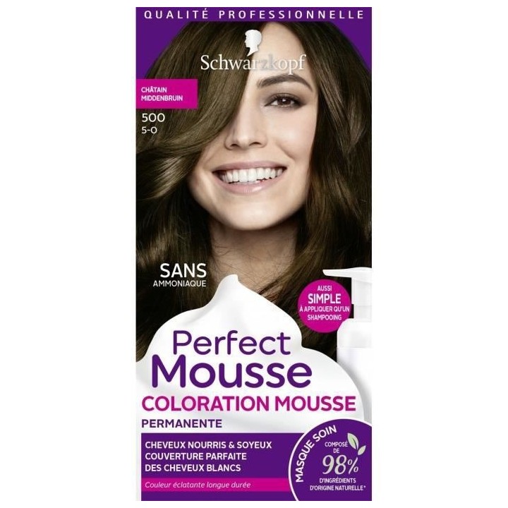 SCHWARZKOPF Perfect Mousse - Coloration Cheveux - Mousse permanente sa