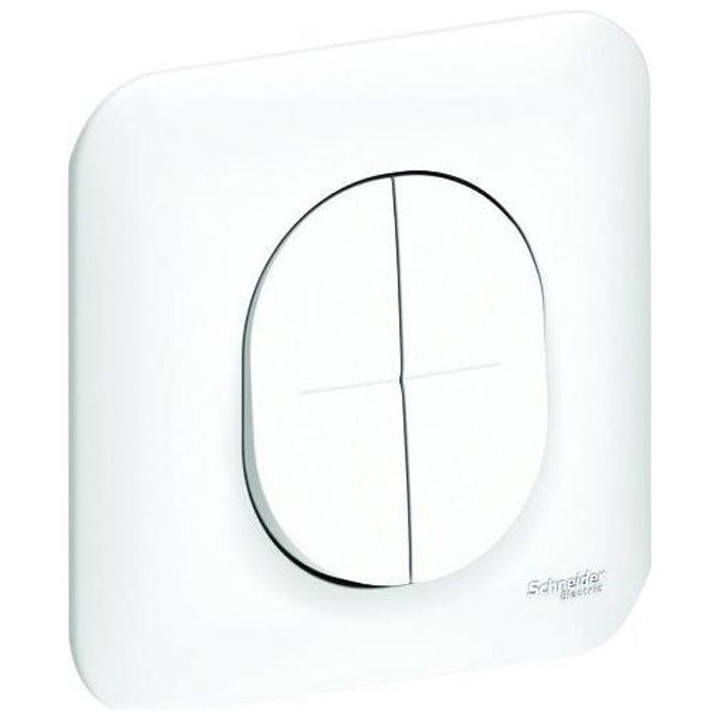 SCHNEIDER ELECTRIC Double interrupteur ou va et vient 10 A Ovalis 230