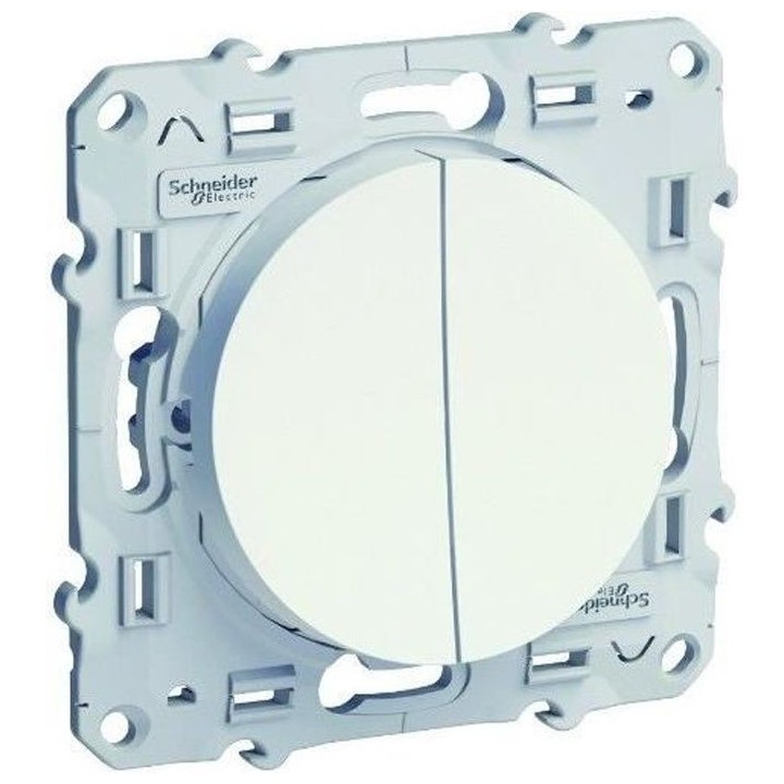 SCHNEIDER ELECTRIC Double interrupteur ou double Va et Vient Odace 230