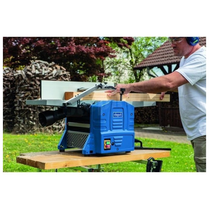 Dégauchisseuse et Raboteuse combinée SCHEPPACH 254 mm - 1500W - HMS1