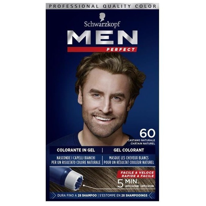 SCHWARZKOPF - Men Perfect - Gel Colorant Anti-Cheveux Blancs Homme - C