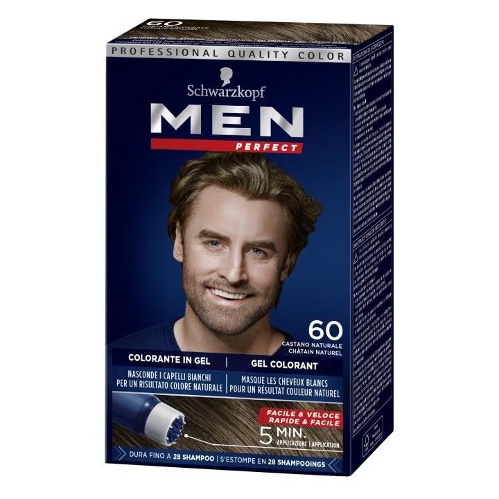 SCHWARZKOPF - Men Perfect - Gel Colorant Anti-Cheveux Blancs Homme - C