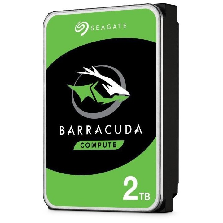 SEAGATE - Disque dur Interne HDD - BarraCuda - 2To - 7200 tr/min - 3.5