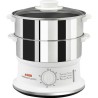 SEB Cuiseur vapeur VC145100 - 6 L - 980 W - Inox et blanc