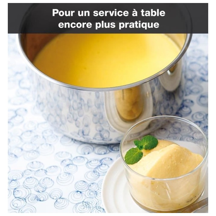 SEB L953SA04 Compact Batterie de cuisine 10 p inox, Induction, 3 poele