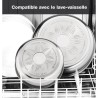 SEB L953SA04 Compact Batterie de cuisine 10 p inox, Induction, 3 poeles, 3 casseroles, 1 sauteuse, Couvercles, Spatules, Poigné