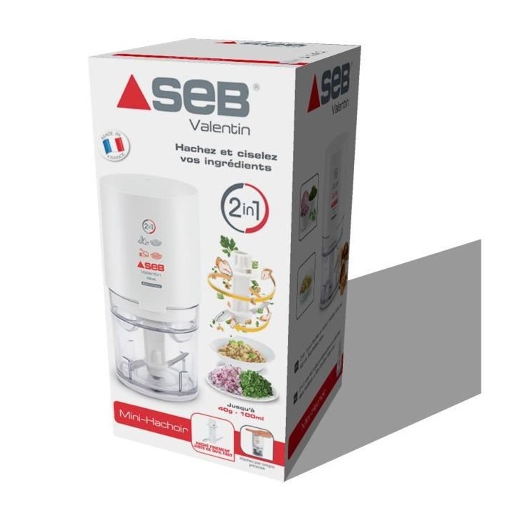 SEB 855306 Mini Hachoir Valentin, Hache, Coupe, Cisele tous types d'in