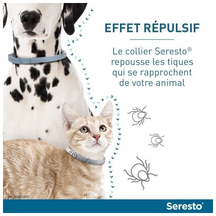 Seresto Chat Collier Anti-Puces et Anti-Tiques 2 unités