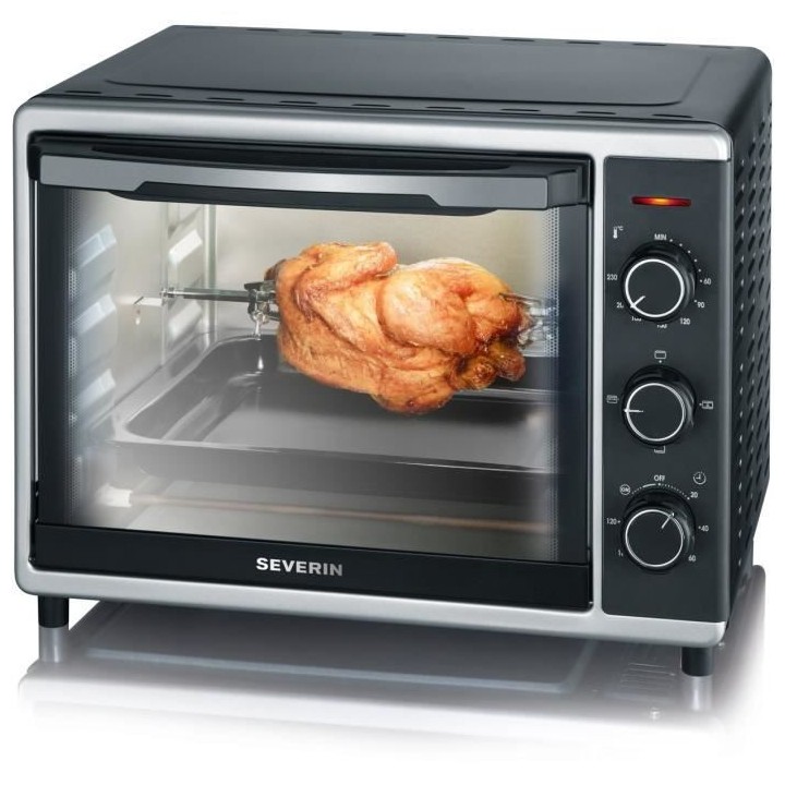 SEVERIN TO2056 - Mini four - 30 L - 1600 W - Chaleur tournante - Noir