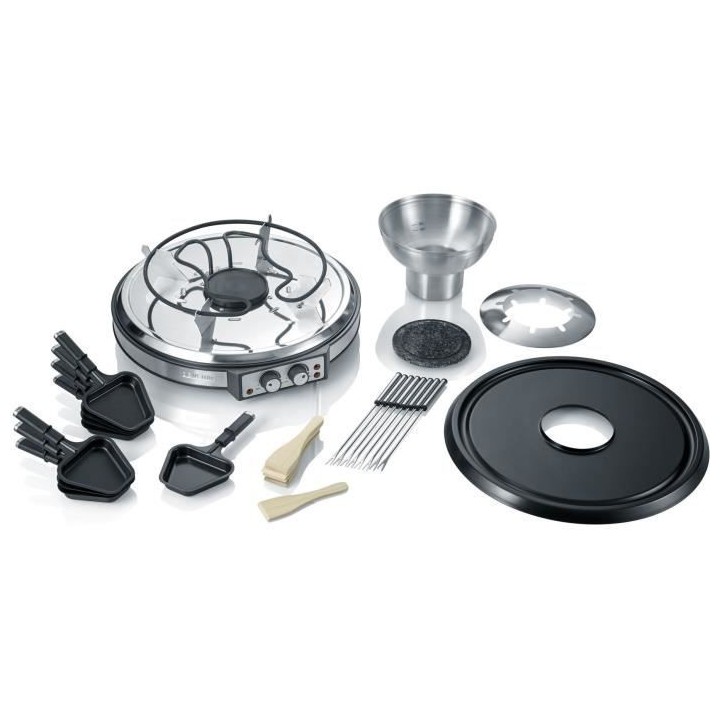 SEVERIN RG2348 - Combiné 2 en 1 Raclette et Fondue 8 personnes - 1900
