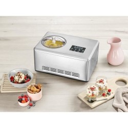 SEVERIN EZ7405 Sorbetiere Yaourtiere 2 en 1 - Fonction innovante pour la realisation de glaces sorbets et de yaourts / inox bros