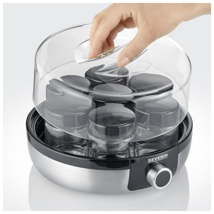 SEVERIN JG 3521 Yourtiere 7 pots de 150ml chacun, 5 programmes, arret