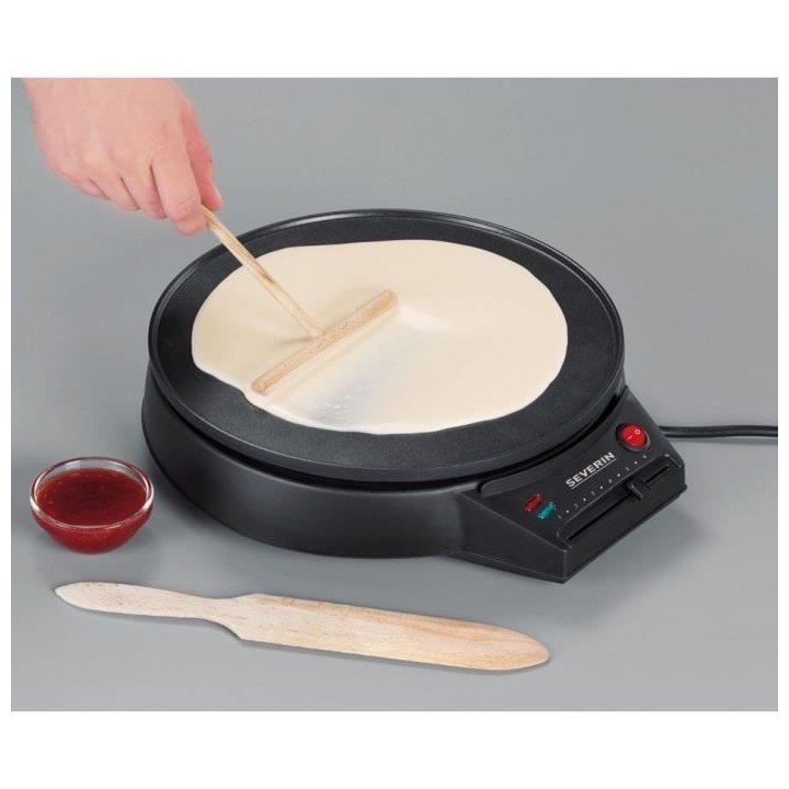 SEVERIN CM2198 - Crepiere diametre 30cm 1000W - Thermostat réglable -