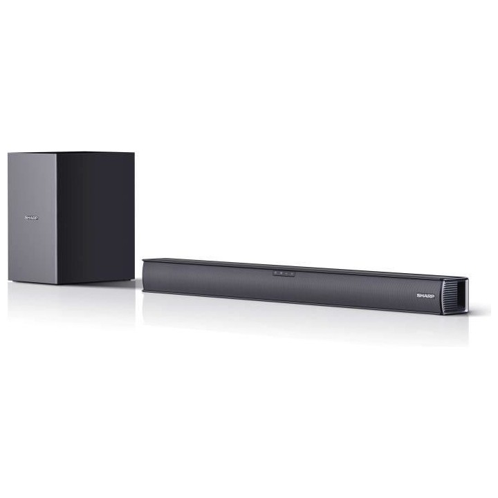 SHARP Barre de son 2.1 + Caisson Basse sans fil-160W-Bluetooth-HDMI